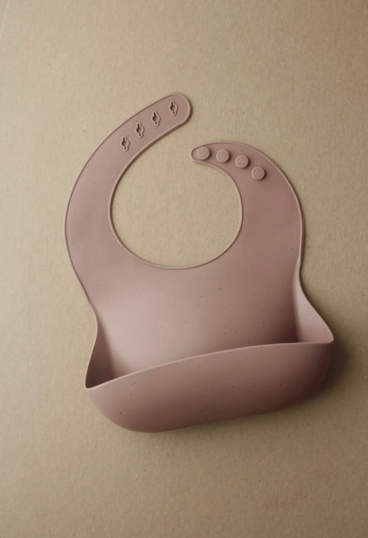 Silicone Bib - Speckle Mauve